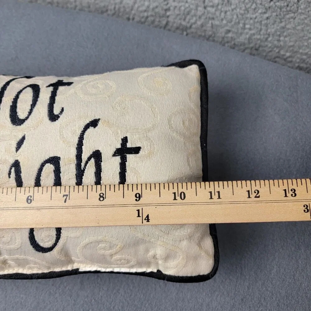 Tonight Not Tonight Decorative Throw Pillow Damask